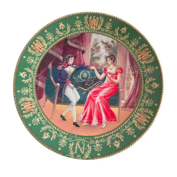Set of 4 Plates, De Limoges Napoleon De Boulme Porcelain Collector Plates France - Picture 4 of 9
